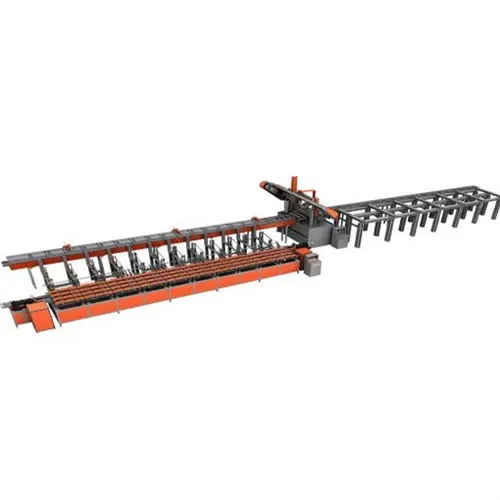 CNC Steel Bar Sawing Threading and Grinding Production Line Lyjqts-600 Bar Diameter 16-50
